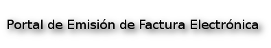   Emisión Factura Electrónica